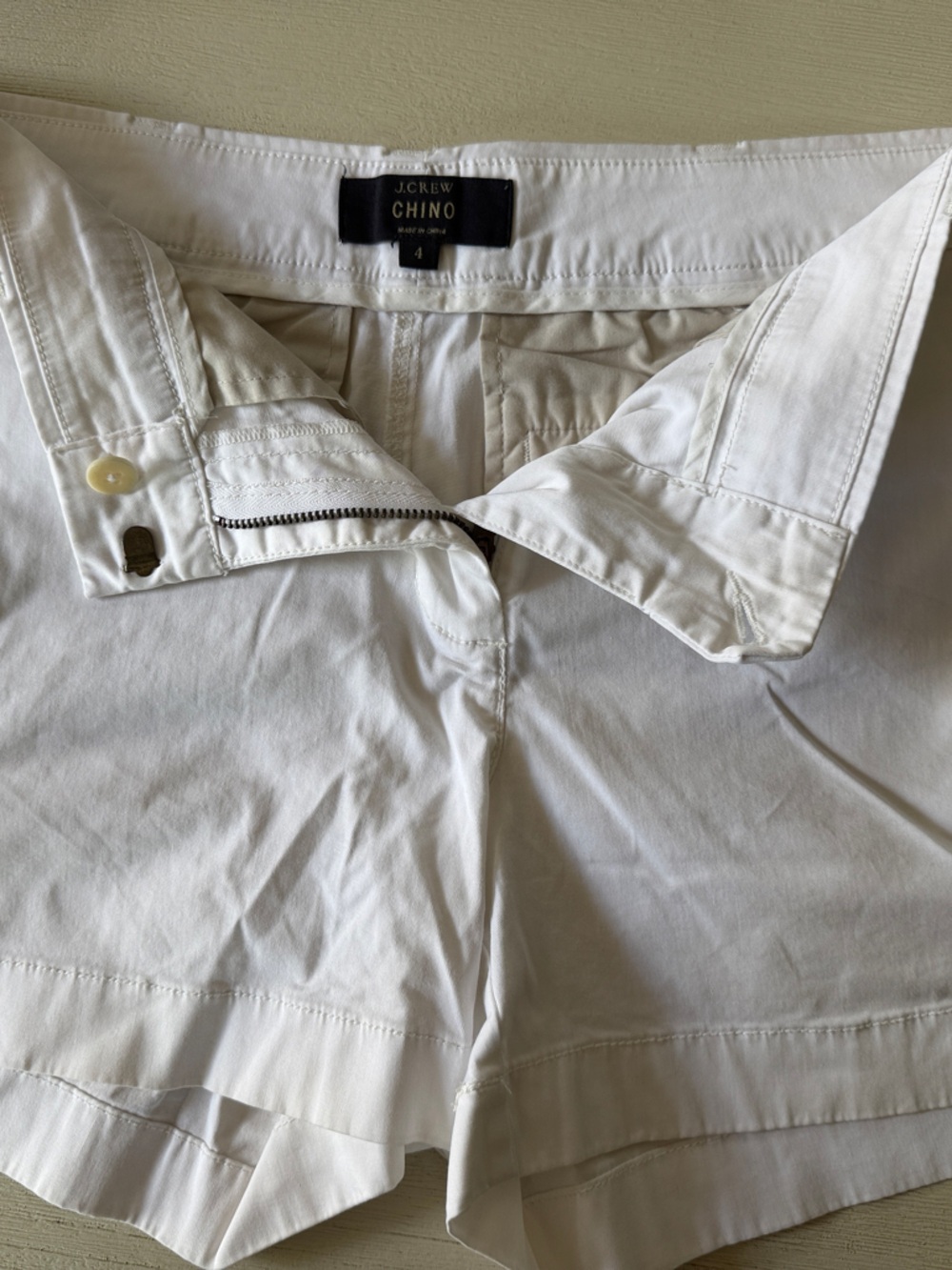 J. Crew White Chino Shorts - Classic Cotton womens